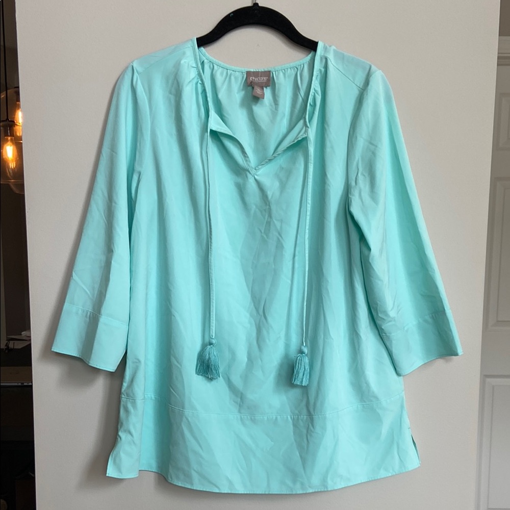 Chico's Green Top Short Sleeves‎